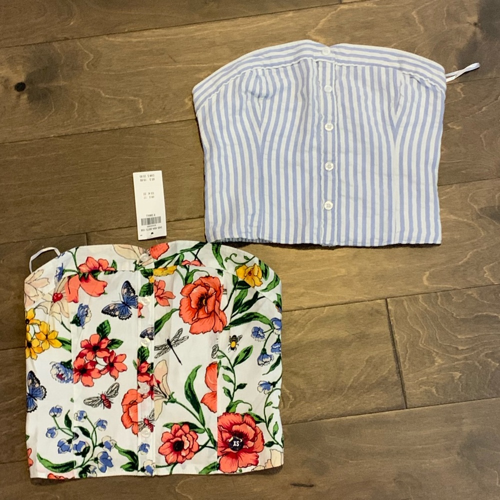 Strapless Hollister Crop Tops